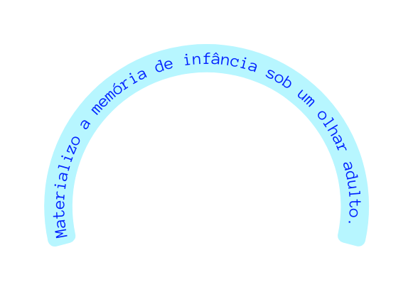 Materializo a memória de infância sob um olhar adulto